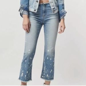 Free People Bleach Raw Cut Jeans